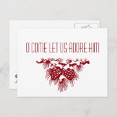 クリスチャンのクリスマスのキリストを保って下さい シーズンポストカード (正面/裏面)