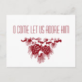 クリスチャンのクリスマスのキリストを保って下さい シーズンポストカード (正面)