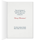 クリスチャンのクリスマスカードすべての生き物 (内側 (右))