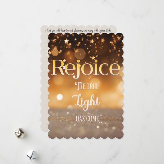 クリスチャンのクリスマスカード シーズンカード (正面/裏面インサイチュ)