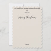 クリスチャンのクリスマスカード シーズンカード (裏面)