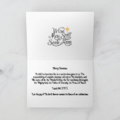 クリスチャンのクリスマスカード シーズンカード (内部)