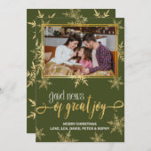 クリスチャンのクリスマスカード シーズンカード (正面/裏面)