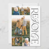 クリスチャンのクリスマスフォトカード喜び シーズンカード (正面)