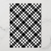 クリスチャンのクリスマスフォトカード喜び 箔シーズンカード (裏面)