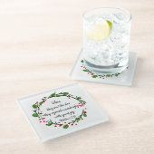 クリスチャンのクリスマス感動的聖なる書物、 経典 ガラスコースター (アングル)