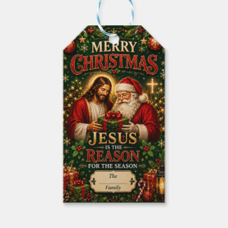 クリスチャンのクリスマス | イエス様が理由 ギフトタグ