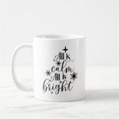 クリスチャンのクリスマス 静かな夜 聖なる夜 コーヒーマグカップ (左)