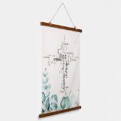 クリスチャンのクロスワードは緑を集める 吊り下げ型タペストリー (傾斜あり)