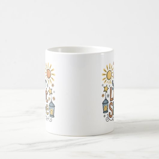 クリスチャンのコーヒーマグを軽く輝かせなさい コーヒーマグカップ (中央)