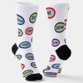 クリスチャンのサタンおもしろいストリングクルーソックス ソックス (傾斜あり)