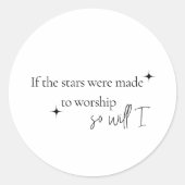 クリスチャンのシール | 聖書の詩のシール引用文 ラウンドシール (正面)