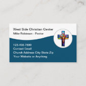 クリスチャンのステイングラスクロスチャーチビジネスカード 名刺 (正面)
