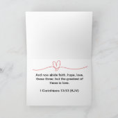 クリスチャンのバレンタインデーのカード カード (内部)