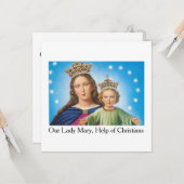 クリスチャンのマリア救済よ!グリーティングカード カード (正面/裏面インサイチュ)
