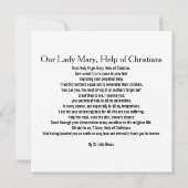 クリスチャンのマリア救済よ!グリーティングカード カード (裏面)