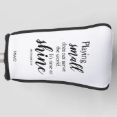 クリスチャンのモノグラムパターを輝かせる時間 ゴルフヘッドカバー (正面)