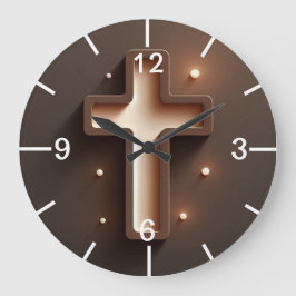 クリスチャンのライトクロスウォール ラージ壁時計