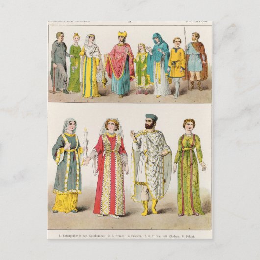 クリスチャンのローマのドレス ポストカード (正面)