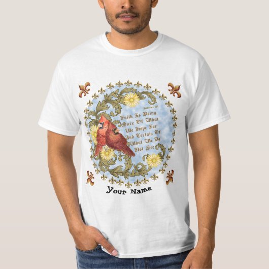 クリスチャンの信仰 カーディナル Tシャツ (正面)