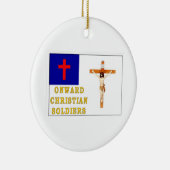 クリスチャンの兵士を前進させる セラミックオーナメント (右)