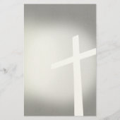 クリスチャンの十字文房具（黒） 便箋 (裏面)