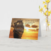 クリスチャンの卒業と調整カード カード (黄色い花)