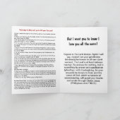 クリスチャンの受刑者向け母の日のカード シーズンカード (内部)