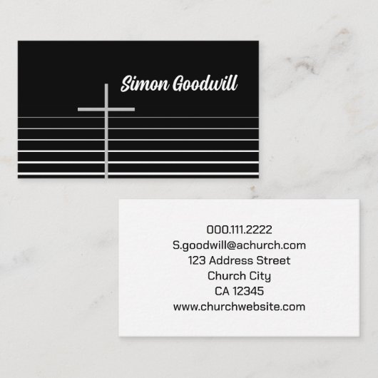 クリスチャンの名刺 名刺 (正面/裏面)