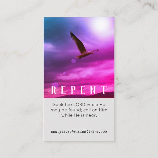 クリスチャンの名刺 名刺 (裏面)