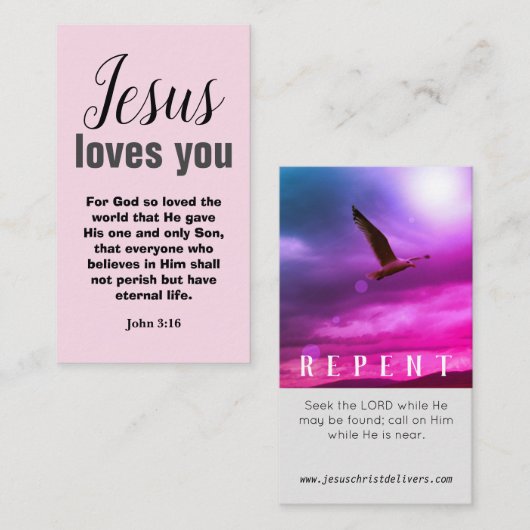 クリスチャンの名刺 名刺 (正面/裏面)