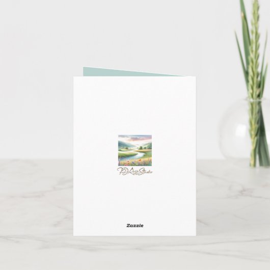 クリスチャンの回復祝いカード：回復のための祝福 カード (裏面)