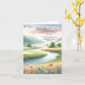 クリスチャンの回復祝いカード：回復のための祝福 カード (黄色い花)