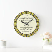 クリスチャンの壁時計 – Ecclesiastes 3:1 ラージ壁時計 (ホーム)