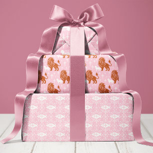 クリスチャンの女の子のベビーシャワー 宗教的 ラッピングペーパーシート