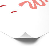 クリスチャンの女の子の引用文は愛のピンクの美学で歩く ポスター (コーナー)