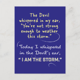 クリスチャンの女性はがき悪魔は私はささやいた ポストカード