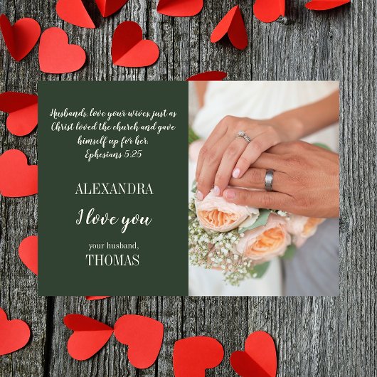 クリスチャンの妻バレンタインの愛のカード シーズンカード