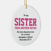 クリスチャンの姉妹 セラミックオーナメント (右)