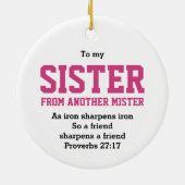 クリスチャンの姉妹 セラミックオーナメント (裏面)