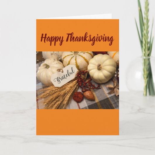 クリスチャンの感謝祭のカード カード (正面)
