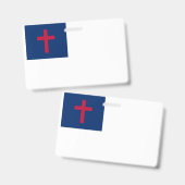 クリスチャンの旗バッジ バッジ (正面＆裏面)