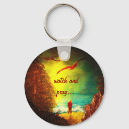 クリスチャンの時計とキ祈ーチェーン キーホルダー