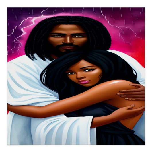 クリスチャンの水彩画ポスター ポスター (正面)