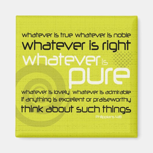 クリスチャンの磁石：何が純粋か マグネット (正面)