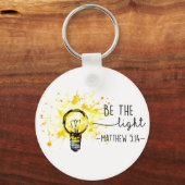 クリスチャンの神が光のインスピレーションになる キーホルダー (正面)