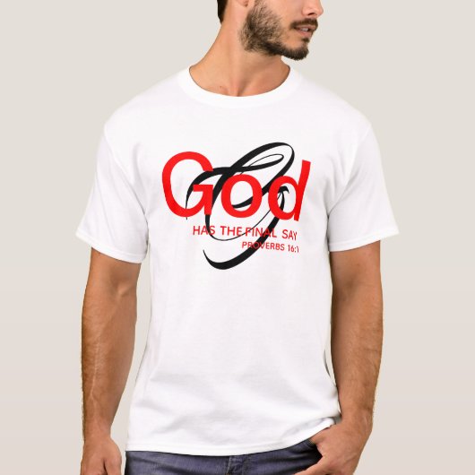 クリスチャンの神のファイナルセイカスタムモノグラム Tシャツ (正面)