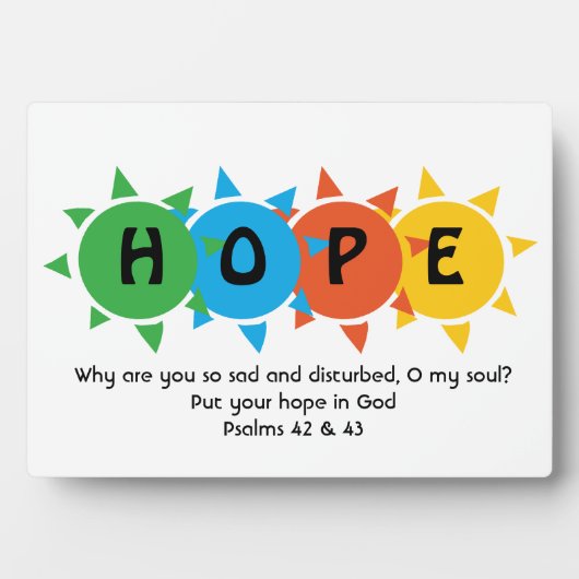 クリスチャンの神自殺予防カスタム フォトプラーク (正面)