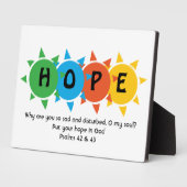 クリスチャンの神自殺予防カスタム フォトプラーク (側面)