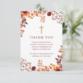 クリスチャンの秋の花祭り 命の感謝の葬儀 サンキューカード (スタンド正面)